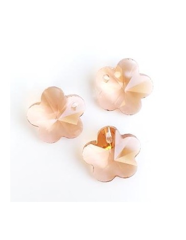 Pandantiv cristal floare fatetata 14mm