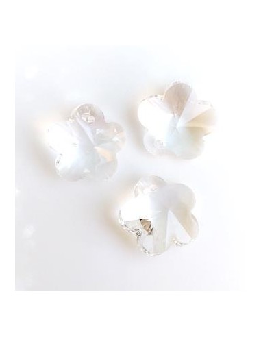Pandantiv cristal floare fatetata 14mm