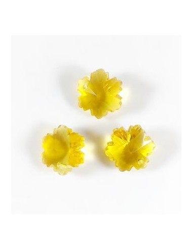 Pandantiv cristal floare fatetata 14mm