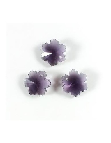 Pandantiv cristal floare fatetata 14mm