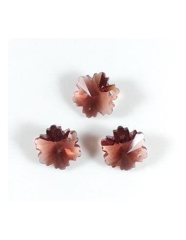 Pandantiv cristal floare fatetata 14mm