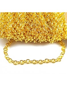 Lant metalic auriu, zale 4...