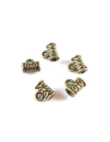 3xAgatatoare pandantiv bronz 7 mm