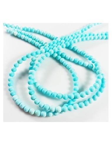 10 Margele jad sferic amazonite 4mm