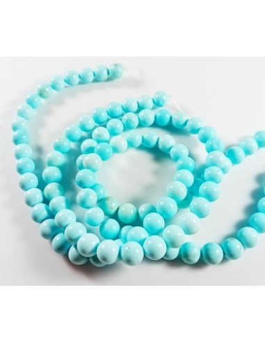 6 Margele jad sferic amazonite 8mm