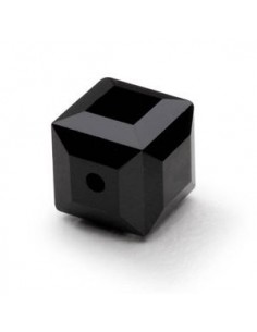 Margele cristal cubic fatetat negru 4 mm