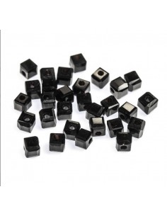 Margele cristal cubic fatetat negru 4 mm 2