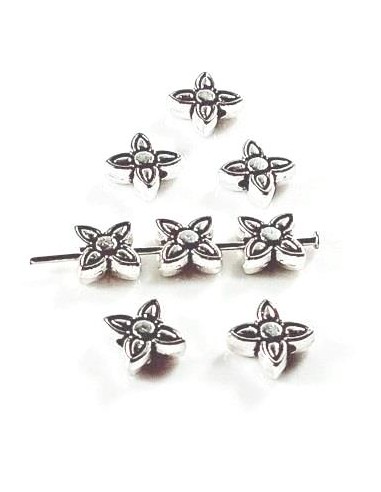 10 Distantiere floare argintiu...