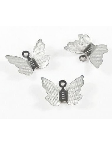 2xCharm otel inoxidabil 201 fluture...