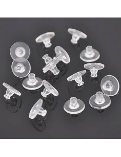 10 Dopuri silicon cercei 10 x 6 mm