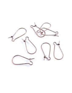 10 Tortite cercei cupru kidney 25x12mm