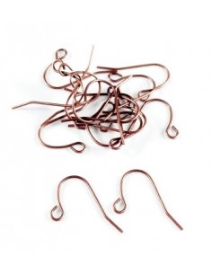 40 Tortite cercei cuprate 19x16mm