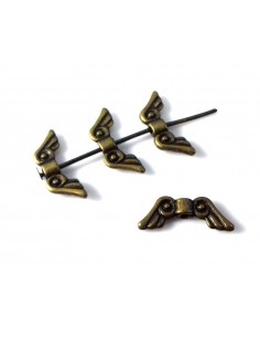 Distantier metalic bronz aripi 16 x 6 mm