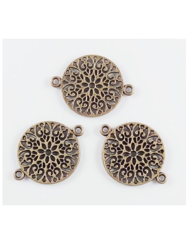 2xConector link bronz 24x18mm