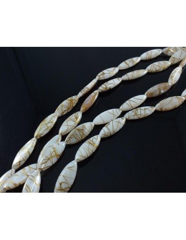 Margele sidef pictat ochi de cal 18 x...