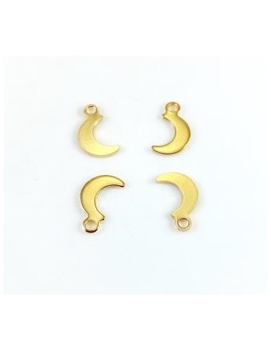 Charm otel inoxidabil auriu 201, luna...