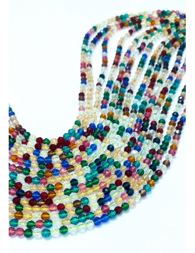 20 Cristale rotunde fatetate 3mm...