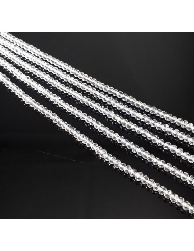 30 Rondele fatetate cristal 3x2.3mm