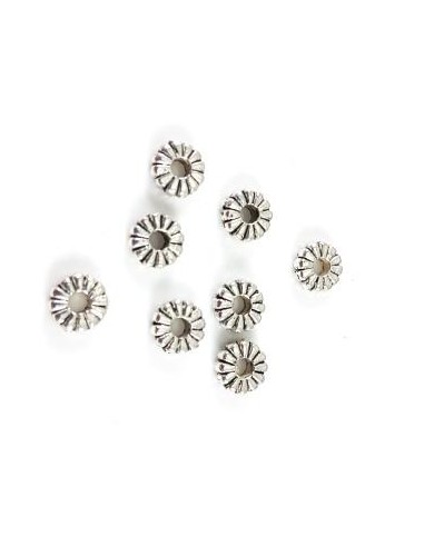 10 Distantiere argintiu inchis rozeta...