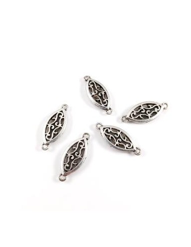 2xLink metalic argintiu antichizat...