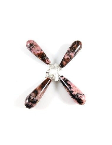 Pandantiv picatura rodonit 42 mm