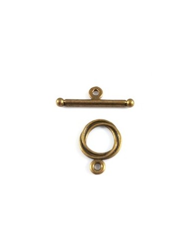 Inchizatoare toogle bronz 16,5x12mm