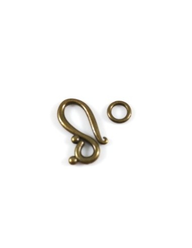 Inchizatoare "S" bronz 20x12mm