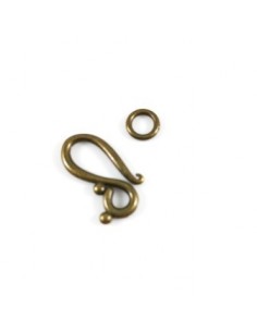 Inchizatoare "S" bronz 20x12mm 2