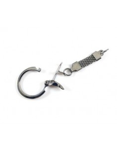 Baza breloc cu inel argintiu 2