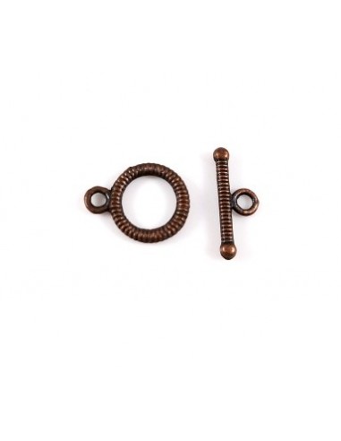 Inchizatoare cuprata rotunda striata...