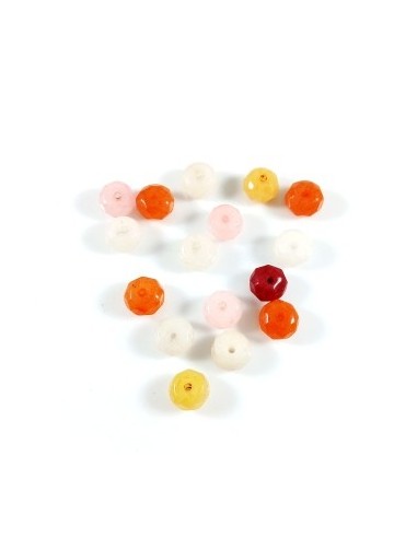 10 Margele jad rondele fatetate...