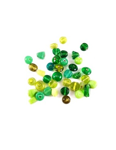 50 Margele sticla diverse forme...