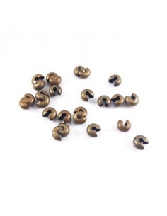 20 Cover crimp bronz 5mm