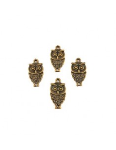 2xCharm bronz bufnita 18x9mm 2