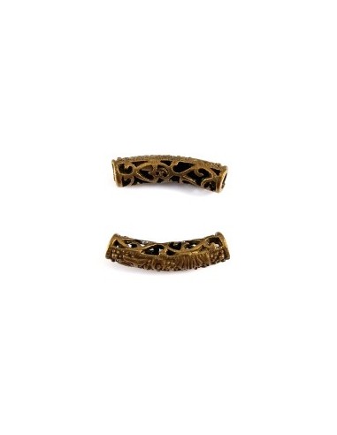 Distantier tubular curbat bronz 24x6mm