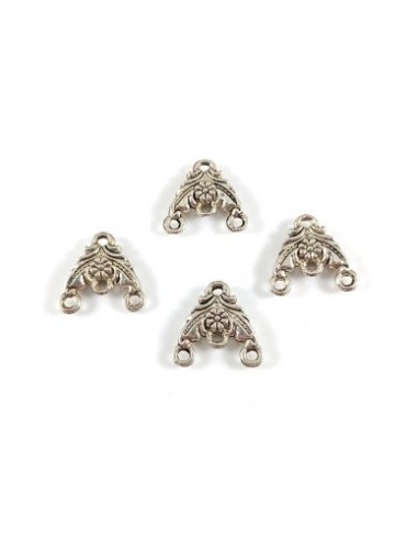 2xChandelier argintiu antichizat 15x13mm