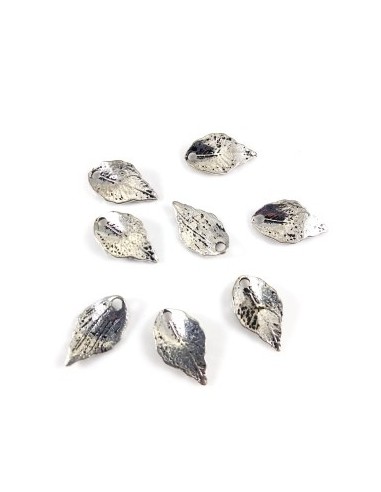 3xCharm argintiu antichizat frunza...
