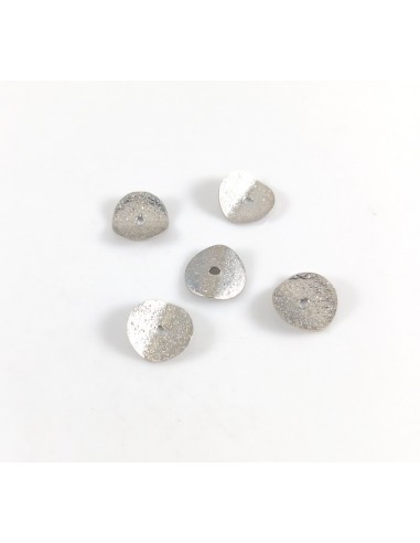 10 Distantiere argintii disc ondulat...