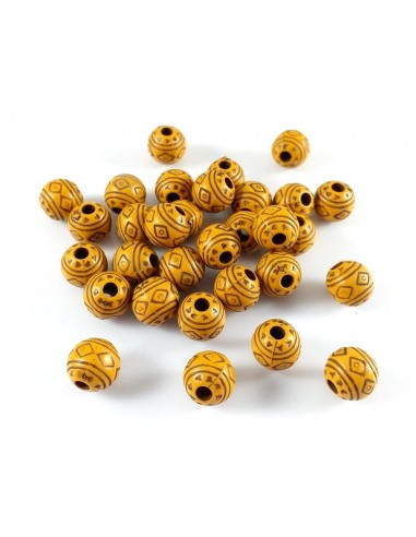 20 Margele rotunde Peru 8 mm