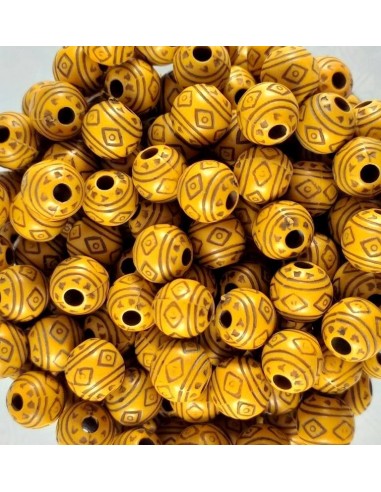 20 Margele rotunde Peru 8 mm