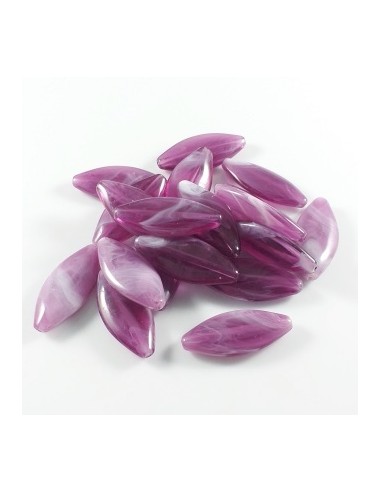 4xMargele mov imitatie ametist 28x12mm