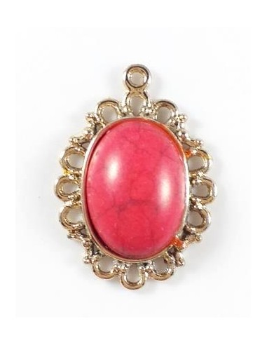 Pandantiv auriu oval 30x21mm