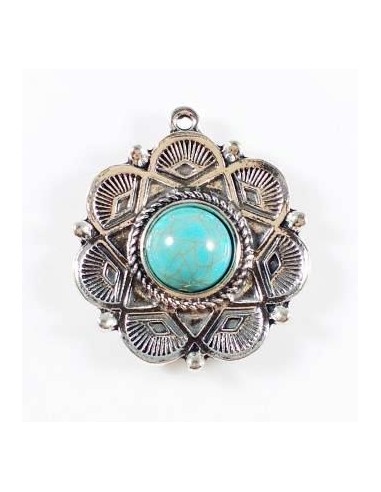 Pandantiv turcoaz 35x31 mm