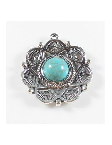 Pandantiv turcoaz 35x31 mm