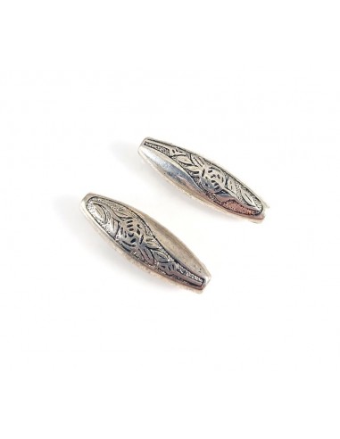 Distantier tubular argintiu 34x11mm