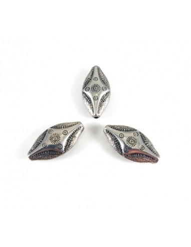 Distantier argintiu antichizat 28x15mm