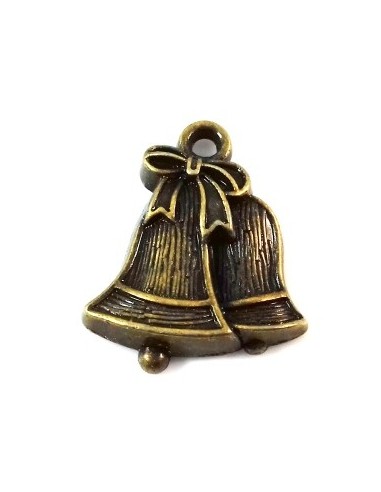 Charm/pandantiv clopotei craciun bronz 22 x 17 mm