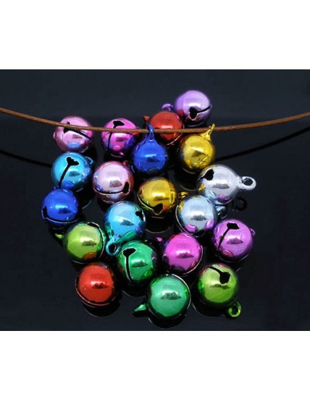 Mix charm clopotei metalici 9 x 6 mm (6)