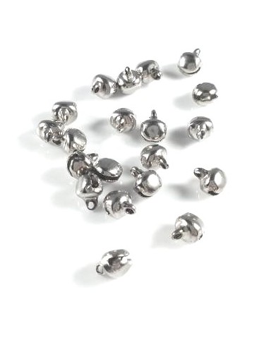 10xCharm clopotei metalici 8x6mm