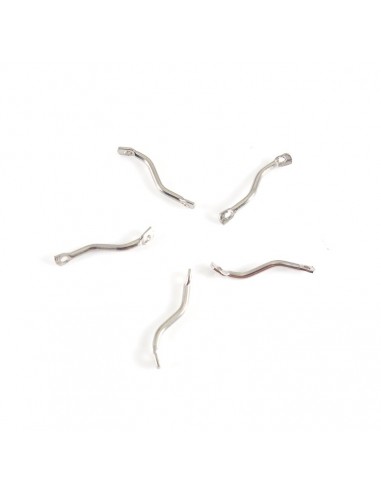 10 Link-uri ondulate argintiu inchis...